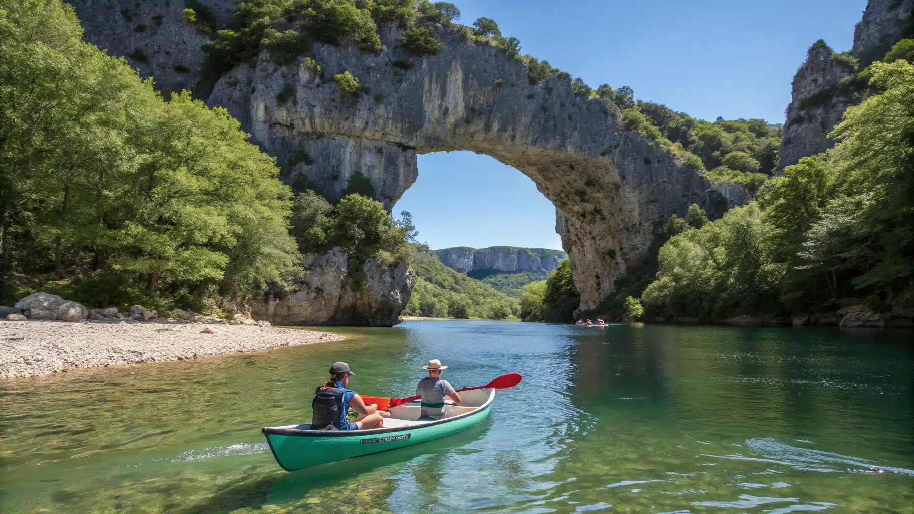 canoe en famille en Ardeche